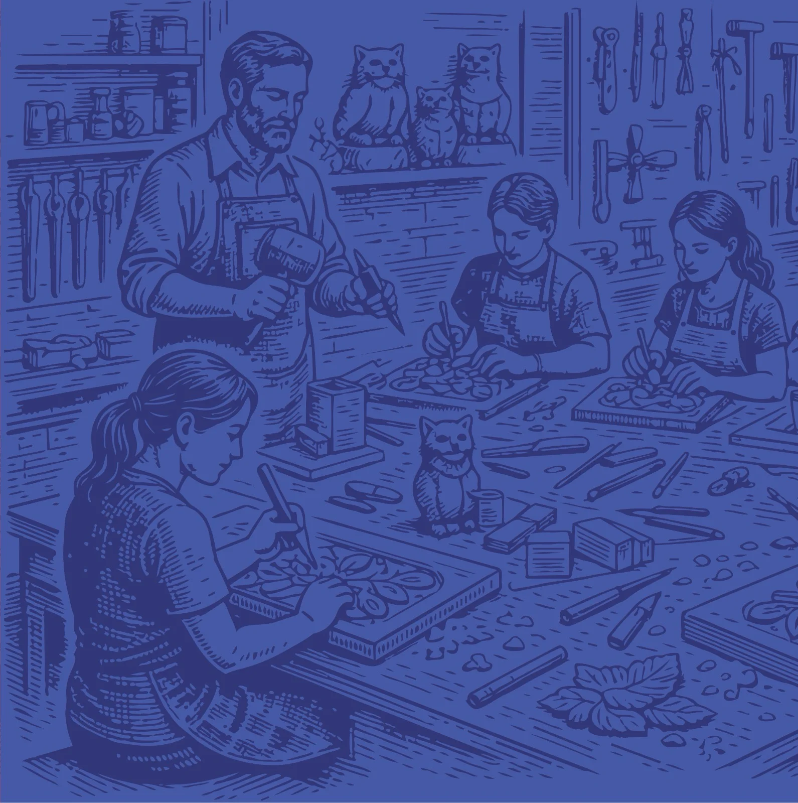 Taller de talla en madera - La 50 se ilumina