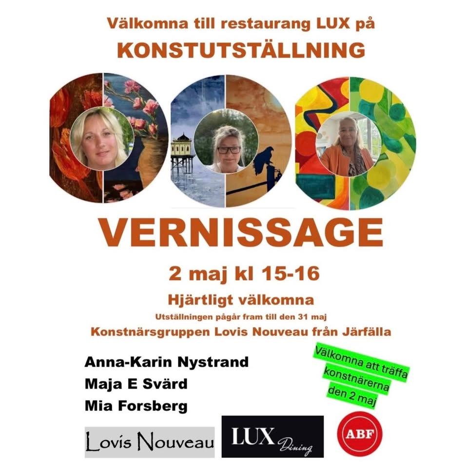 Vernissage med Lovis Nouveau hos oss på LUX! 🎨👩🎨