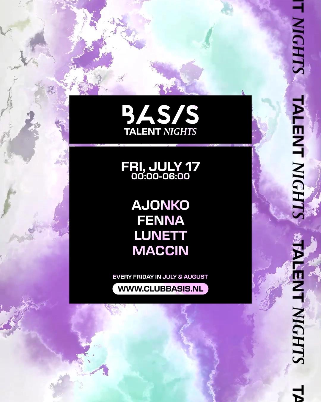 BASIS Talent Night/ Ajonko/ FENNA/ Lunett/ Maccin