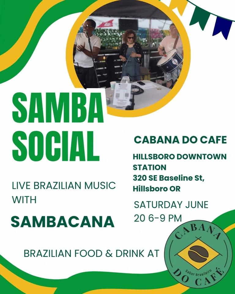 Cabana Do Cafe Presents Samba Social with Sambacana