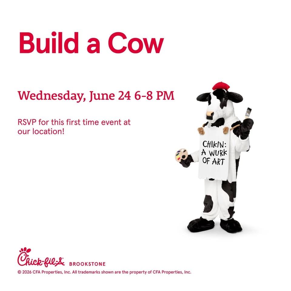 🐄❤️ Build-A-Cow Night at Chick-fil-A Brookstone! ❤️🐄