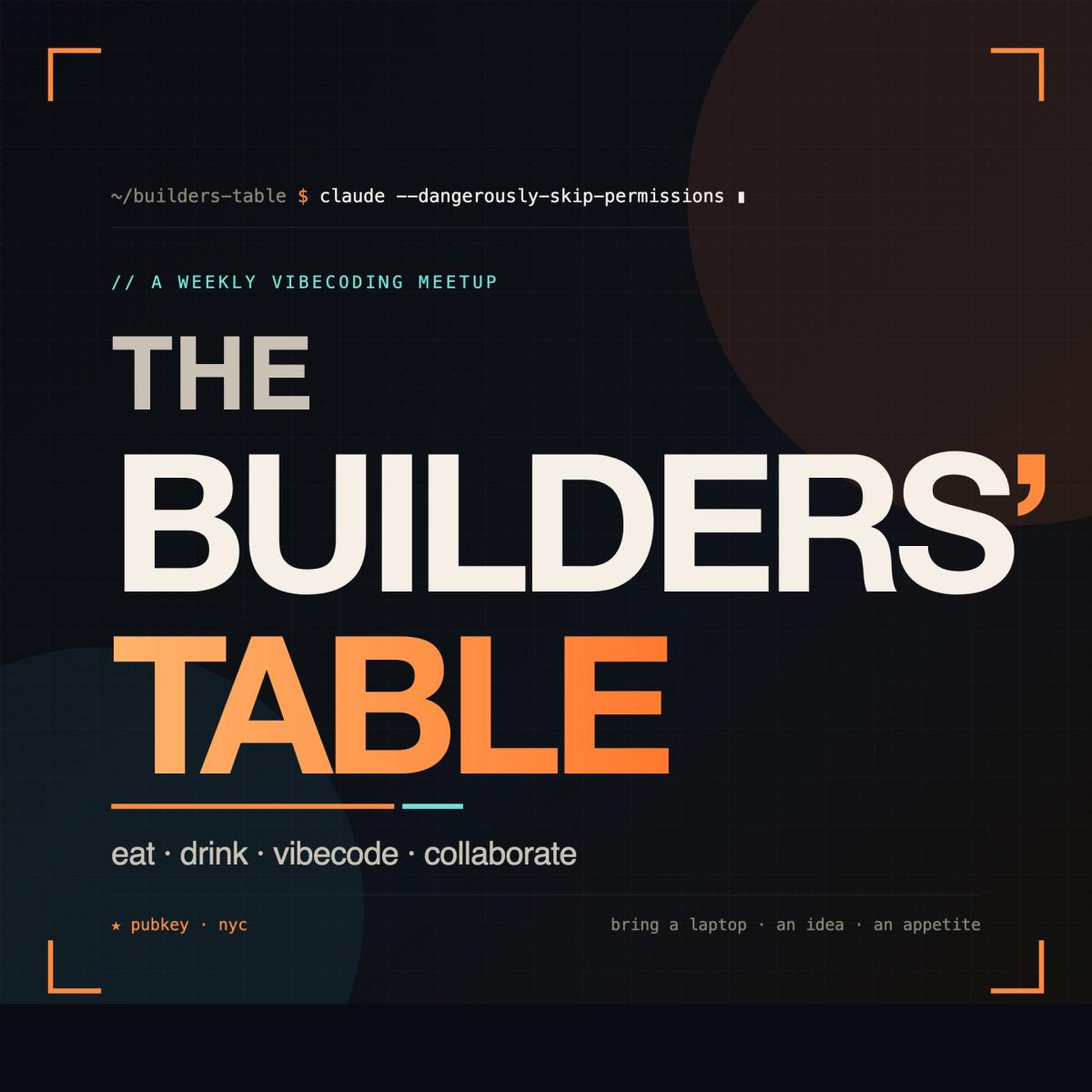 The Builders' Table