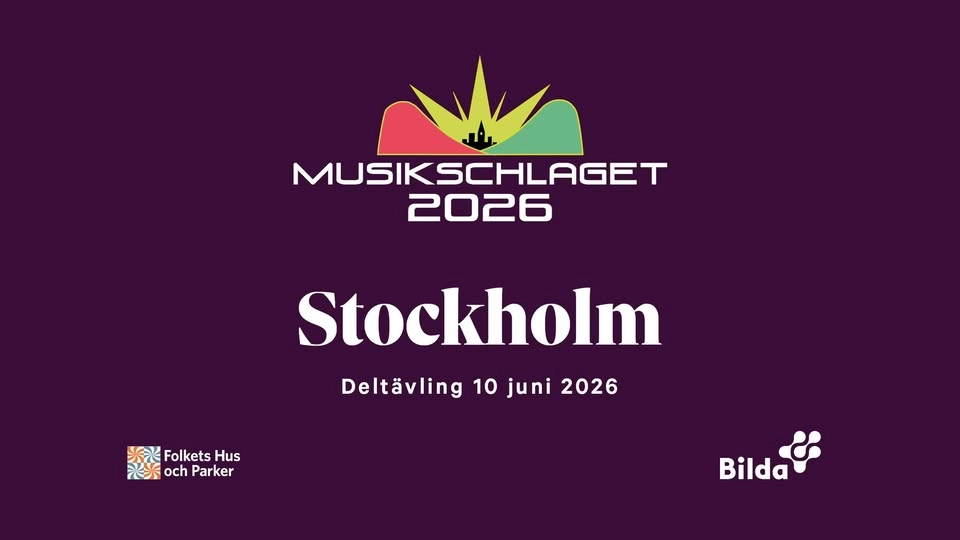 Musikschlaget 2026 - deltävling Stockholm