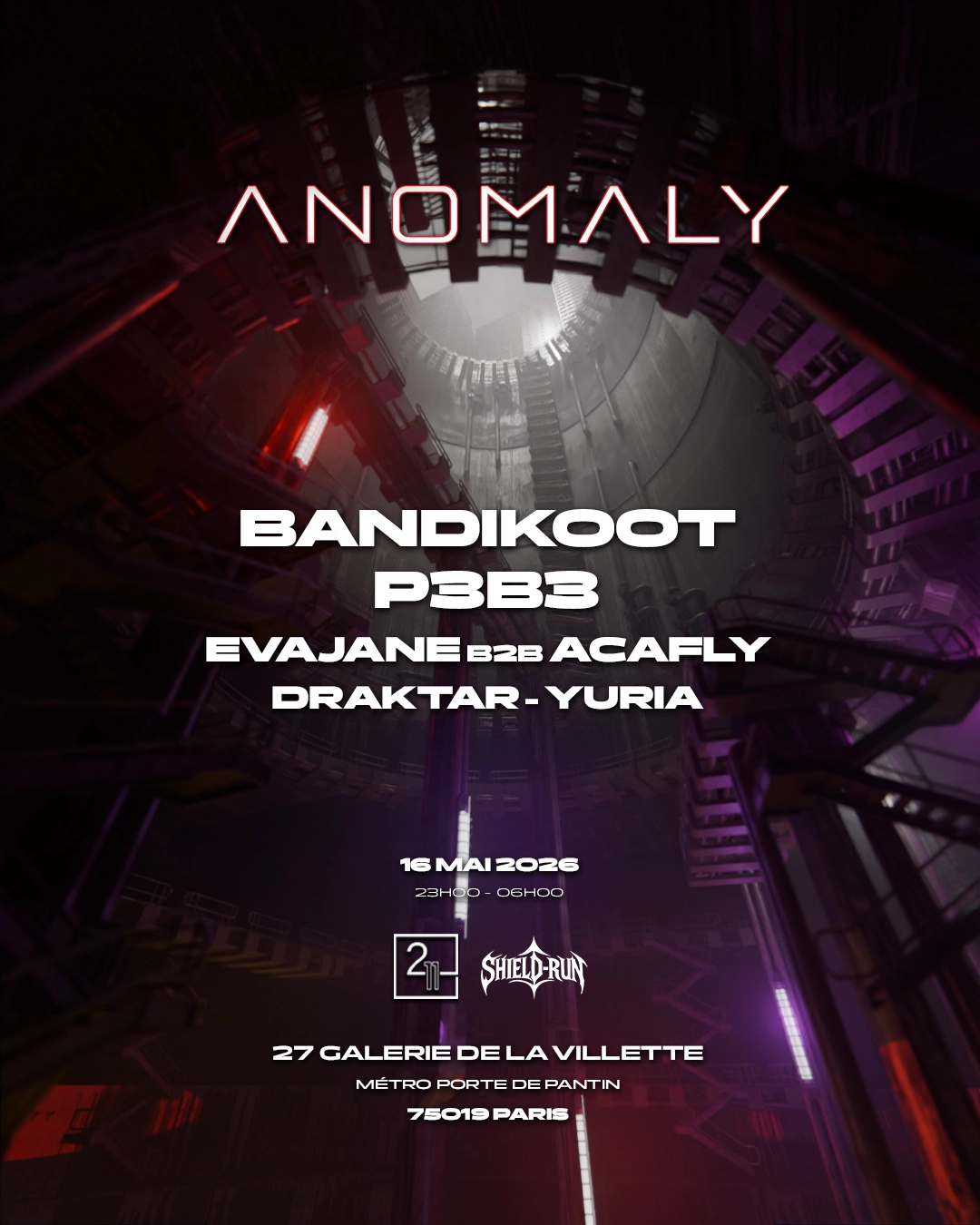 ANOMALY with BANDIKOOT & P3B3: 211 PARIS