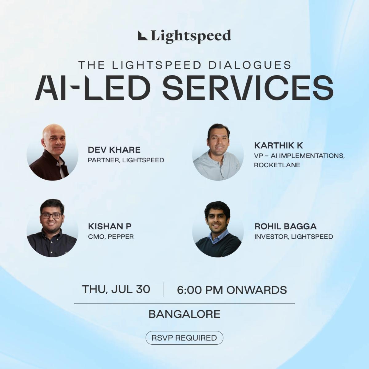 The Lightspeed Dialogues: AI-led Services