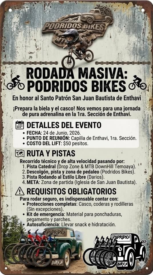 Rodada en Honor al Santo Patrón San Juan Bautista