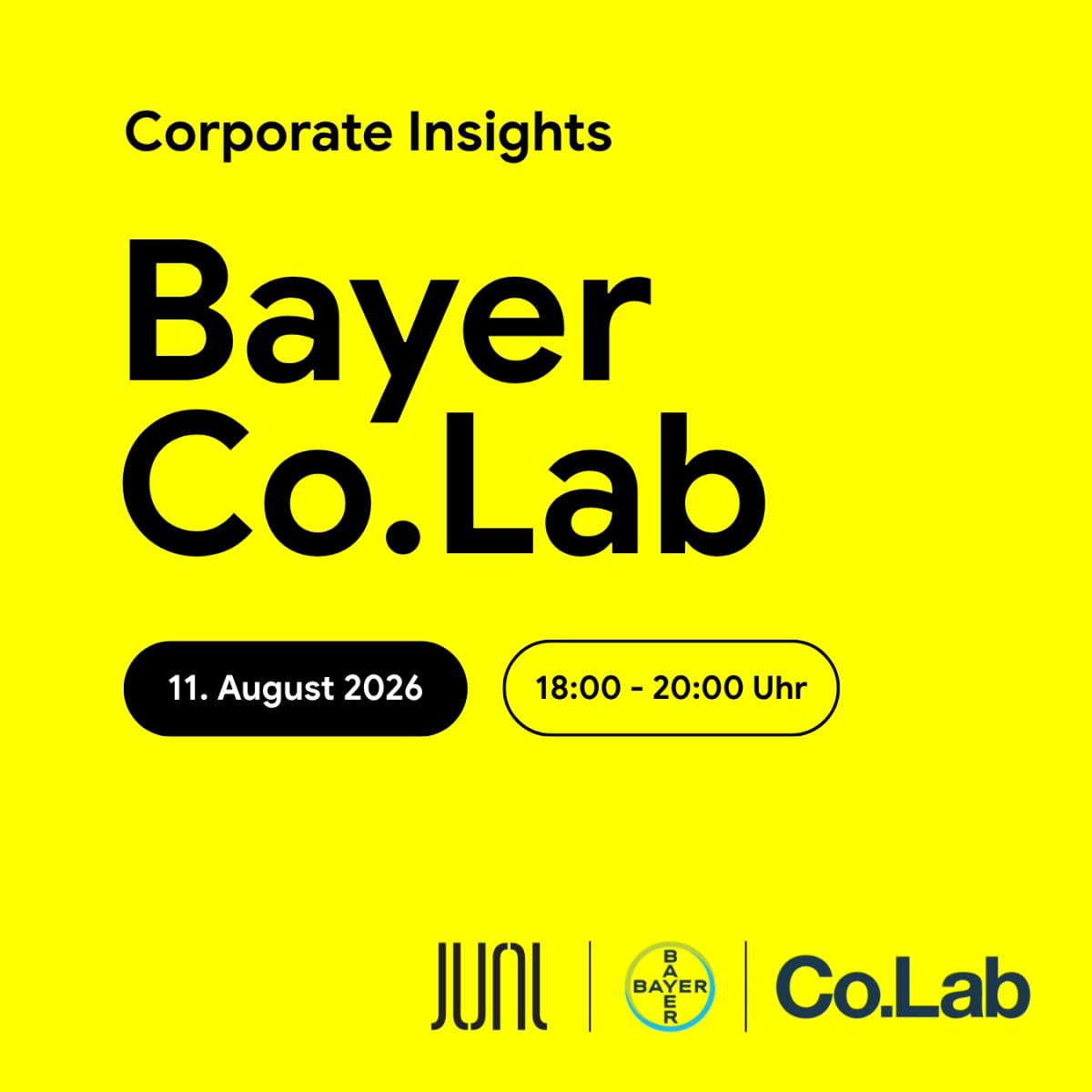 Corporate Insight Session #1 - Bayer Co.Lab