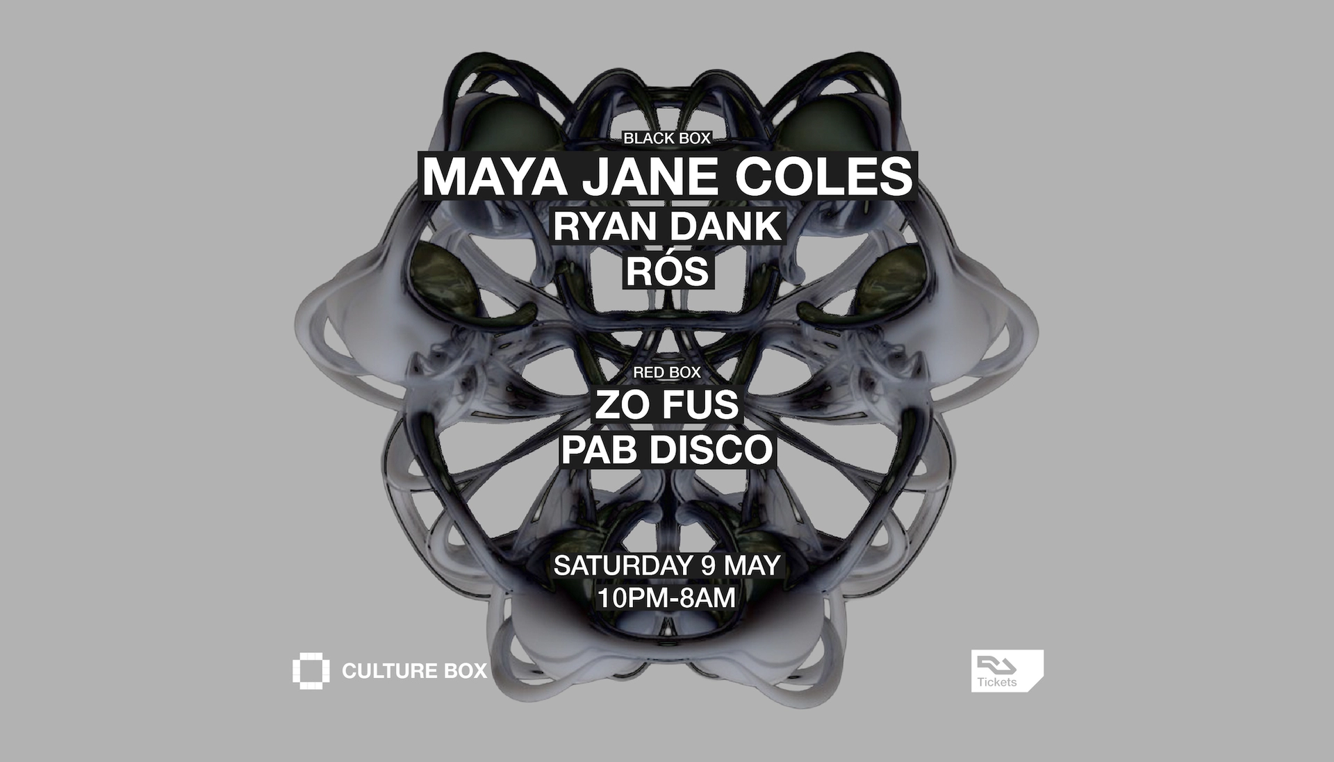 Maya Jane Coles / Ryan Dank / RÓS / Zo fus / Pab Disco