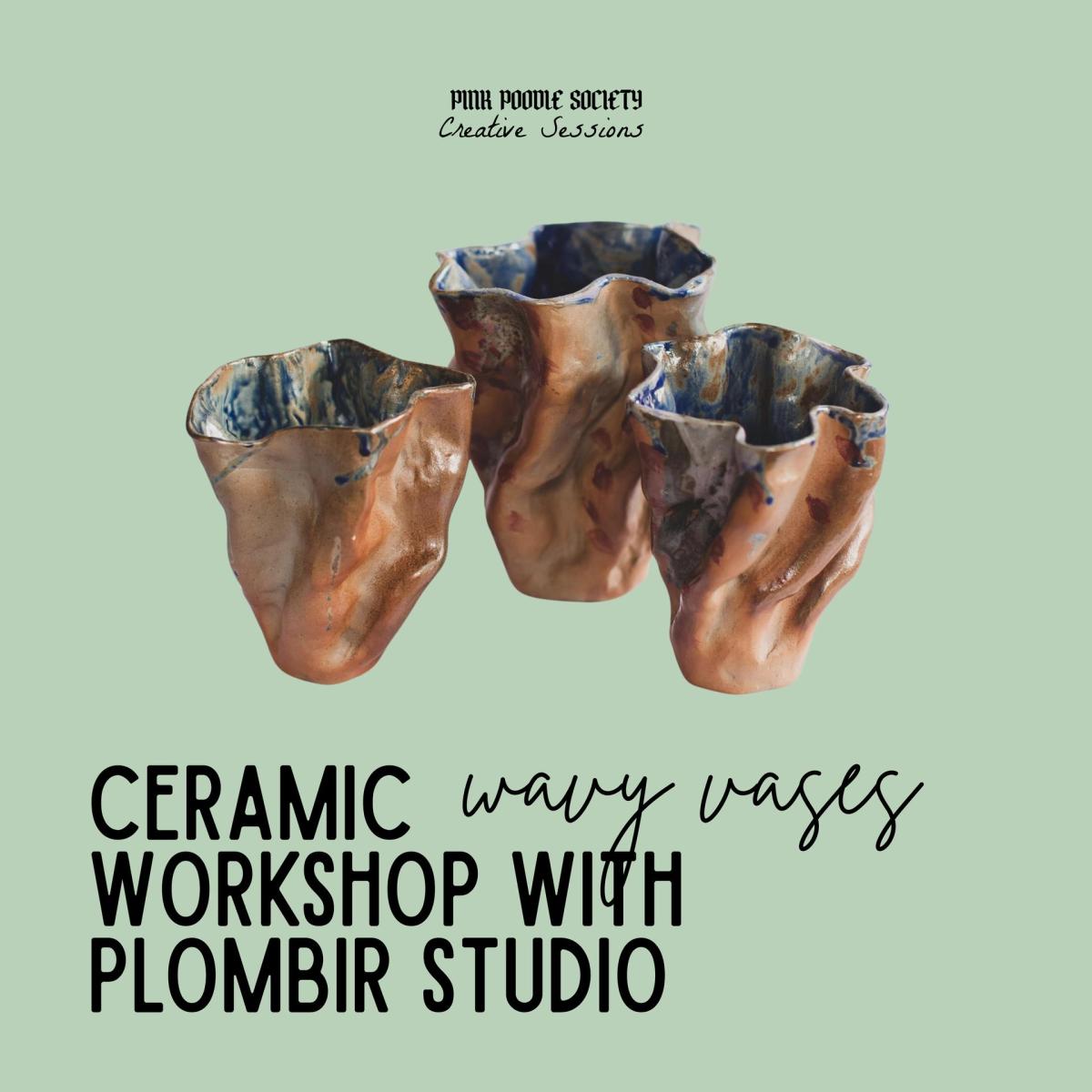 BRUSSELS | Ceramics Workshop with Studio Plombir: Wavy Vases
