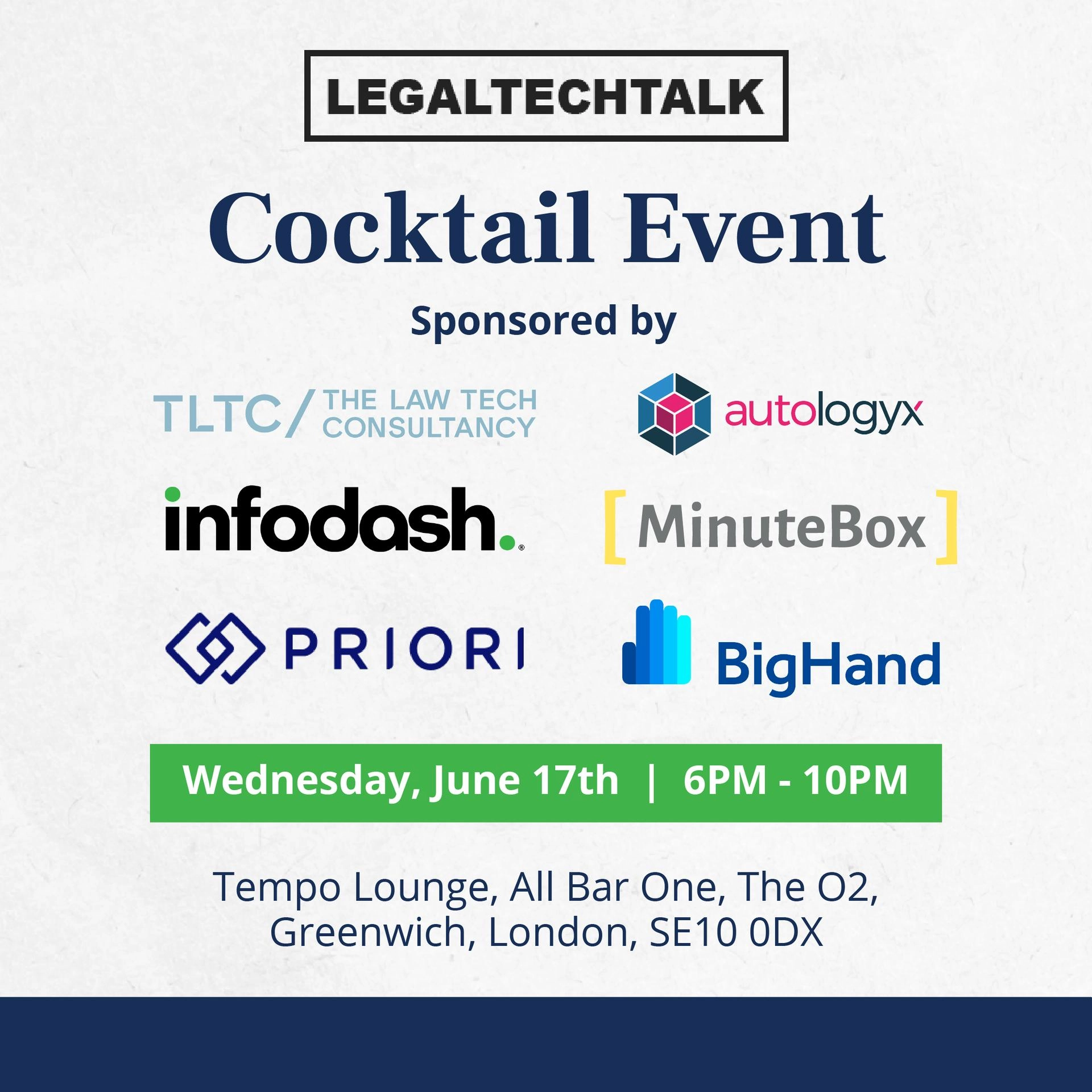 Legal Tech Talk - After hours drinks