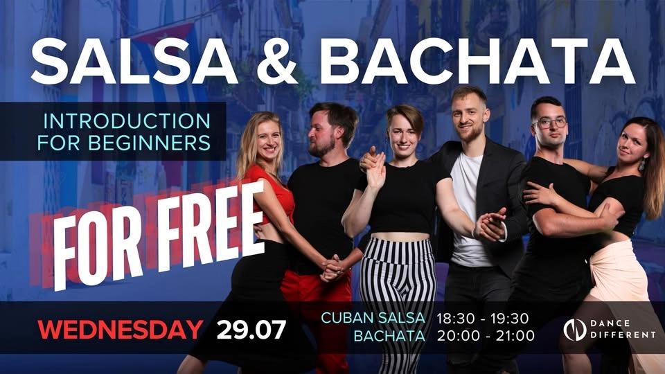 Cuban Salsa & Bachata FREE – ZDARMA 🤩 I 🇬🇧 Introduction class – 🇨🇿 Úvodní lekce