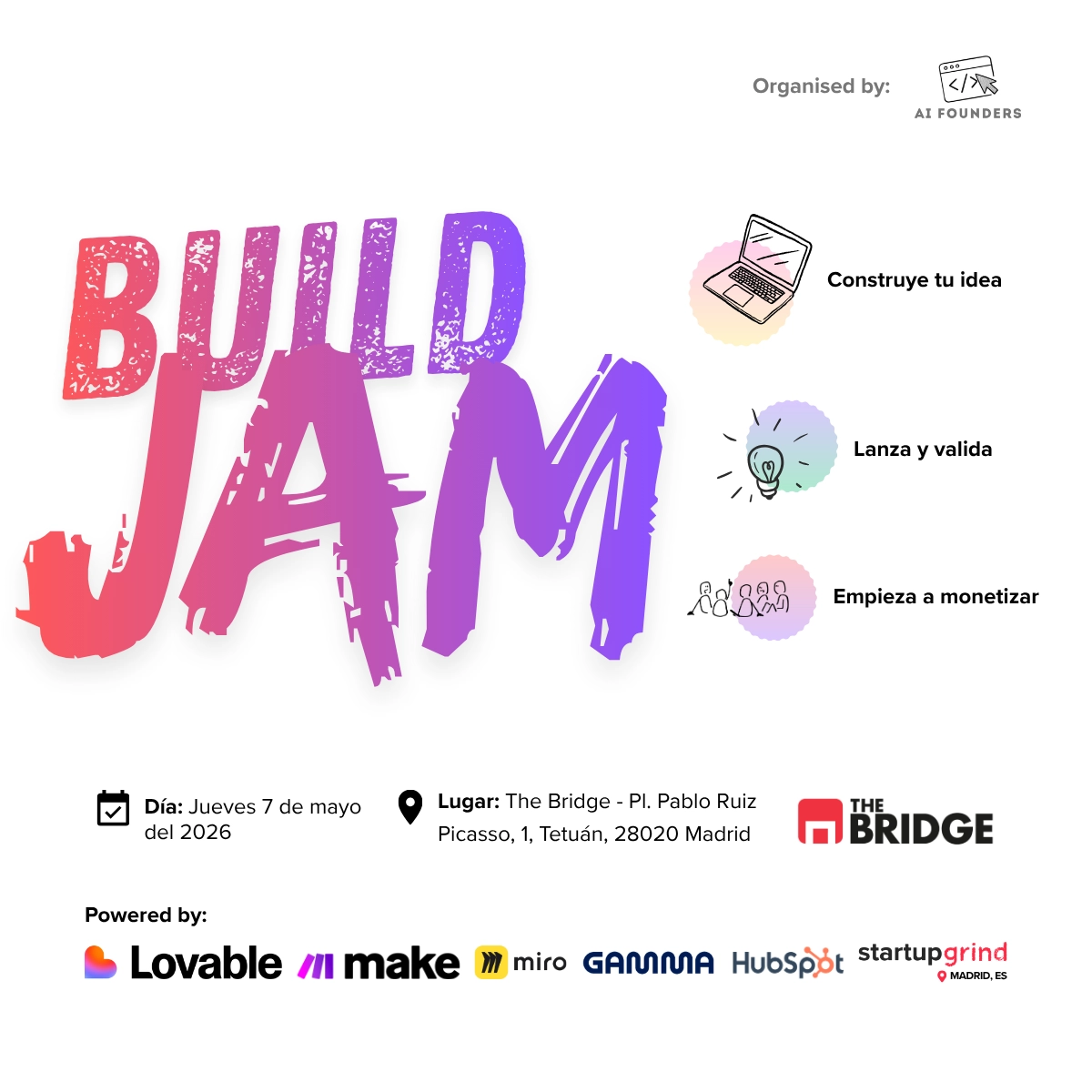BuildJam - AI Founders by Startup Grind Madrid