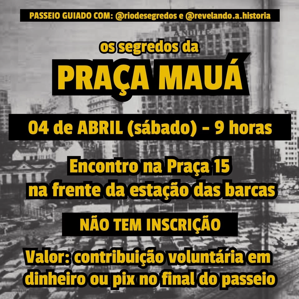 Praça Mauá Passeio Guiado