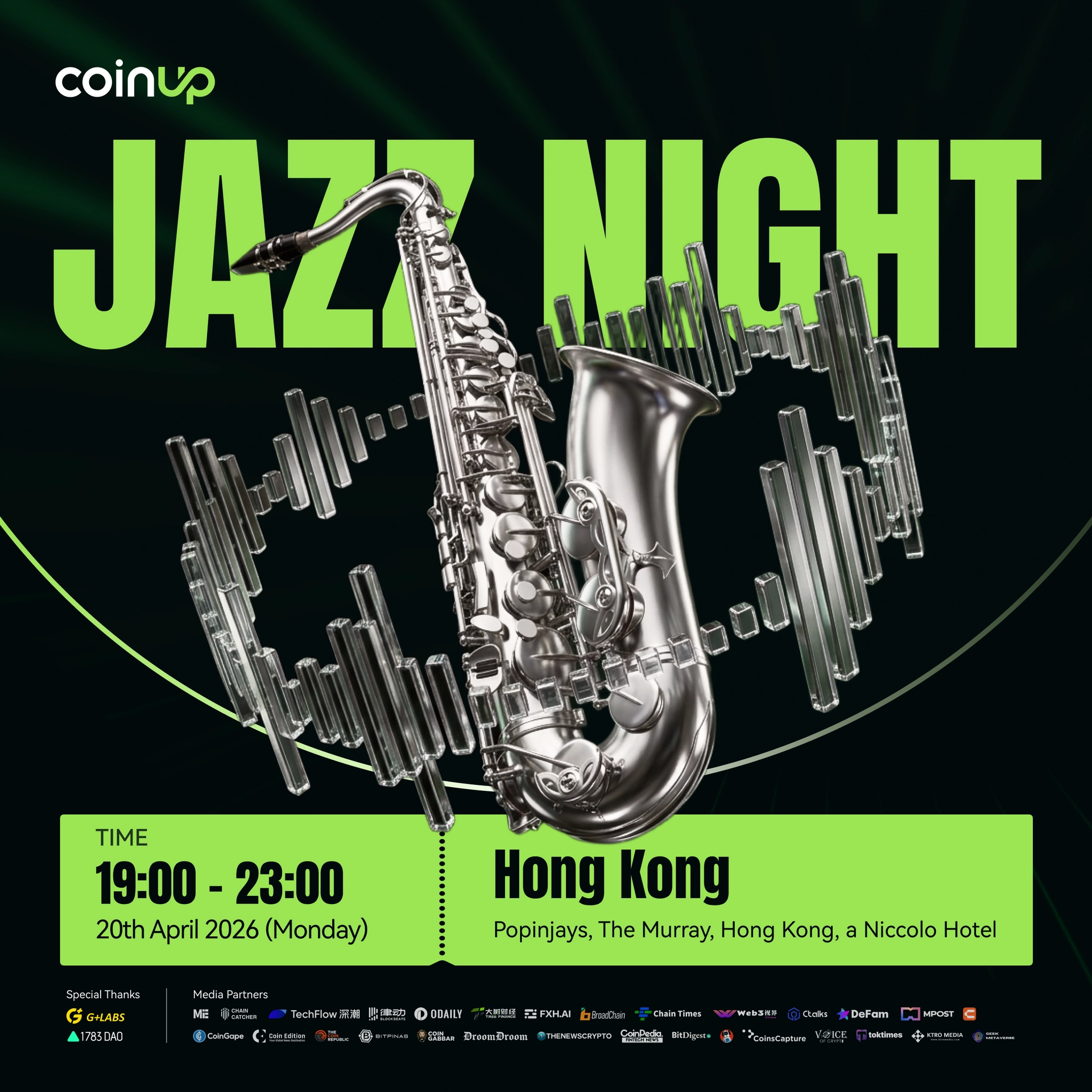 CoinUp Jazz Night · Hong Kong