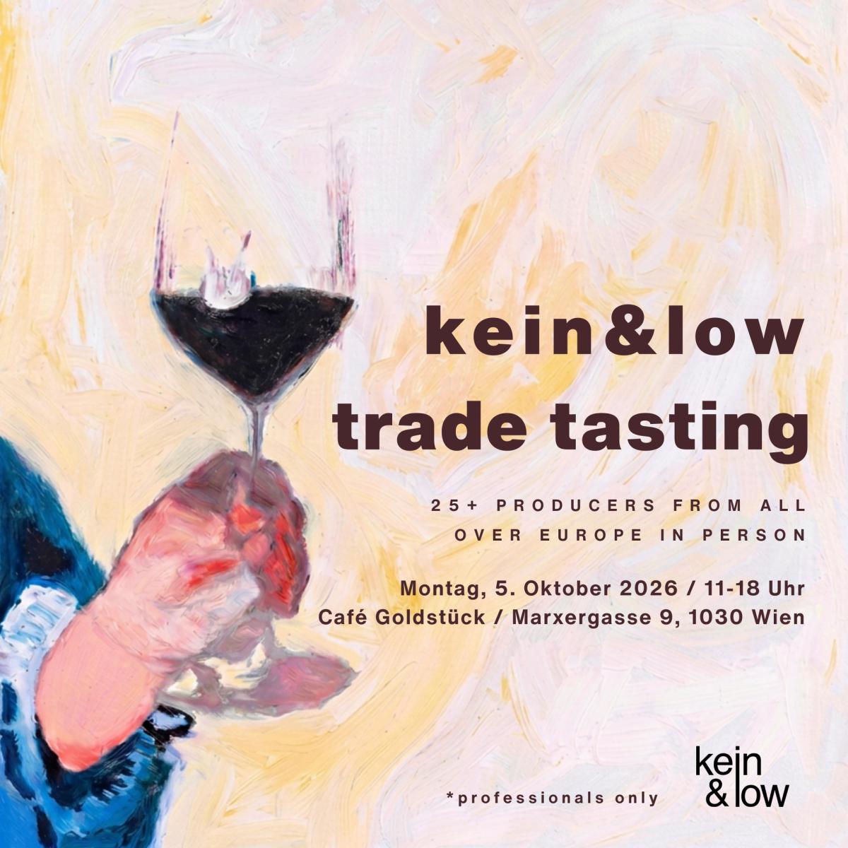 kein&low Portfolio HORECA Tasting Wien
