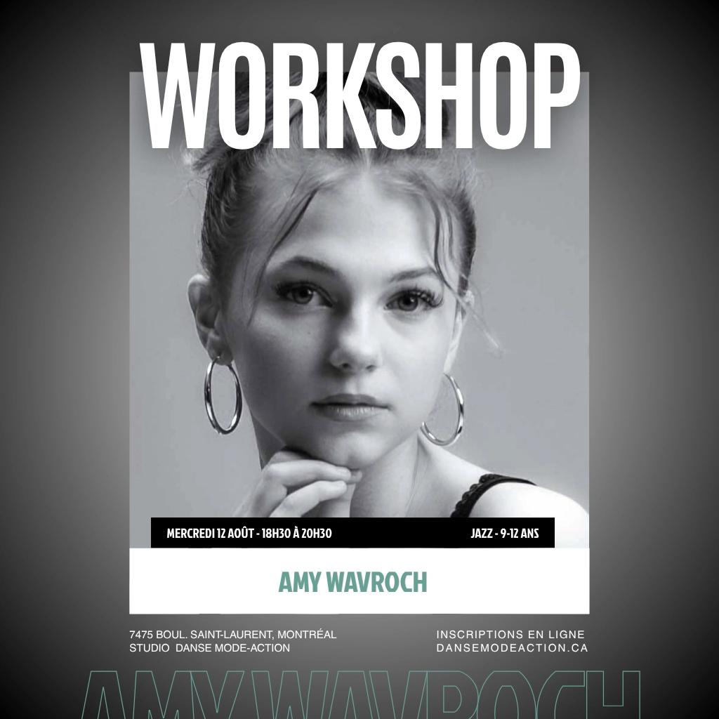 Amy Wavroch - Workshop Jazz - 9-12 ans