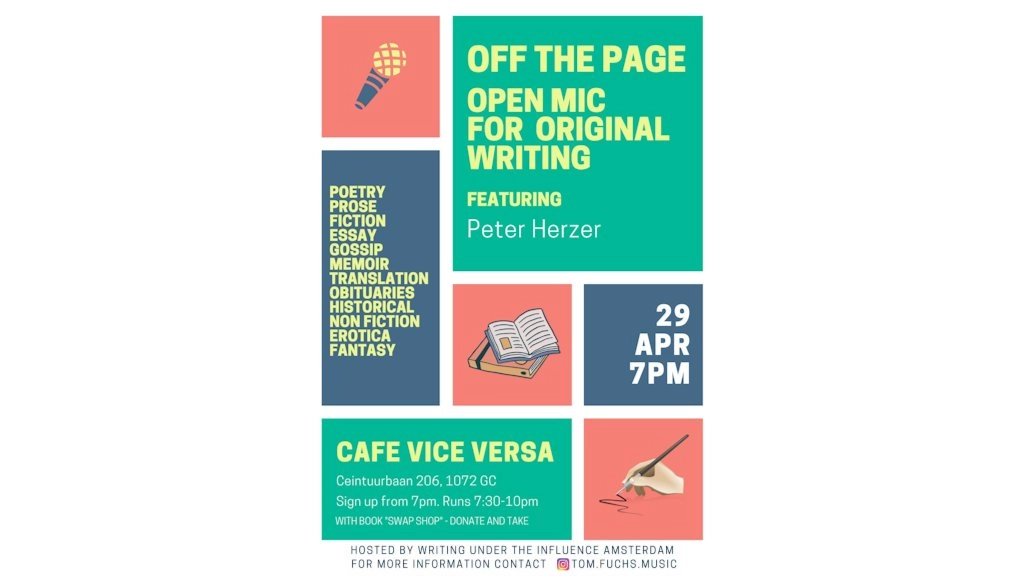 Off the Page - Open Mic for Original Writing