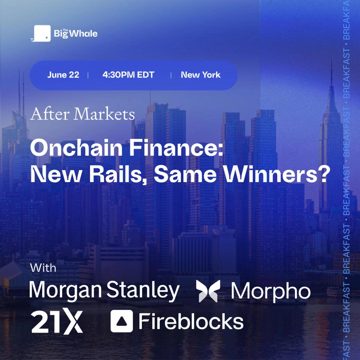 Onchain Finance: New Rails, Same Winners?