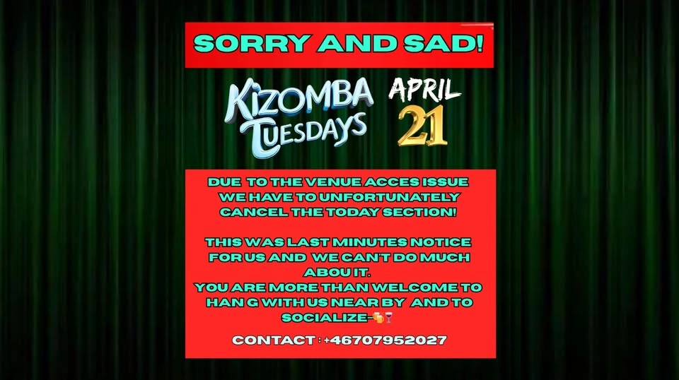 Kizomba Tuesdays Stockholm