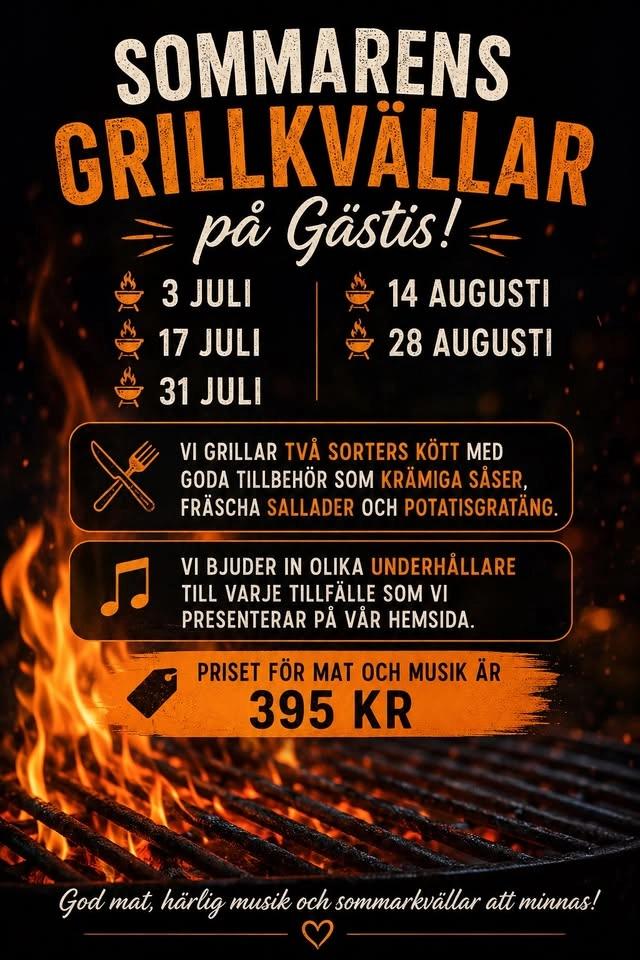 Sommarens Grillkvällar på Gästis 🍗