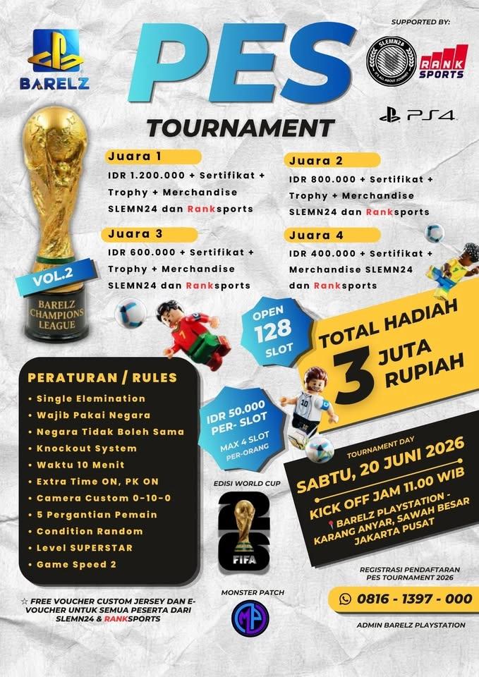 PES Turnament PS4 Edisi World Cup 2026
