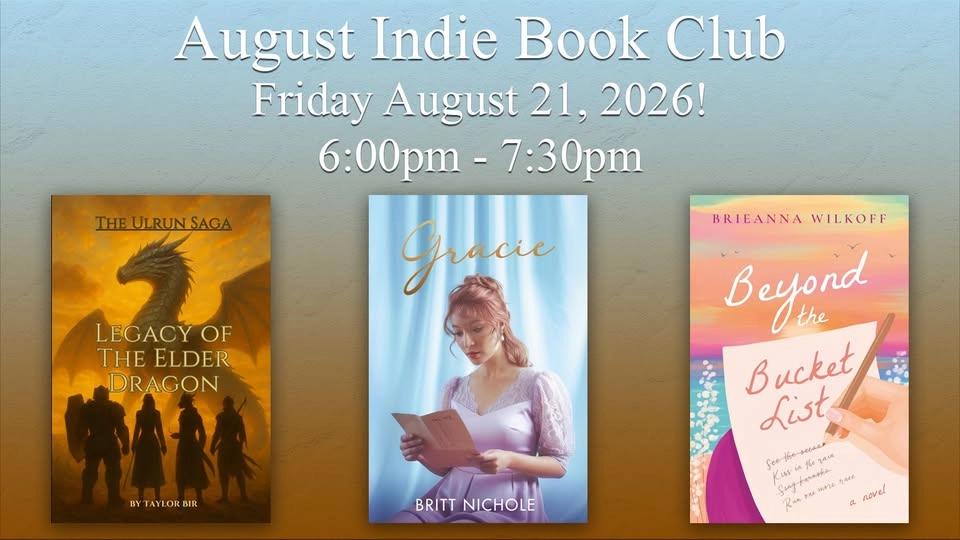 August Indie Book Club!