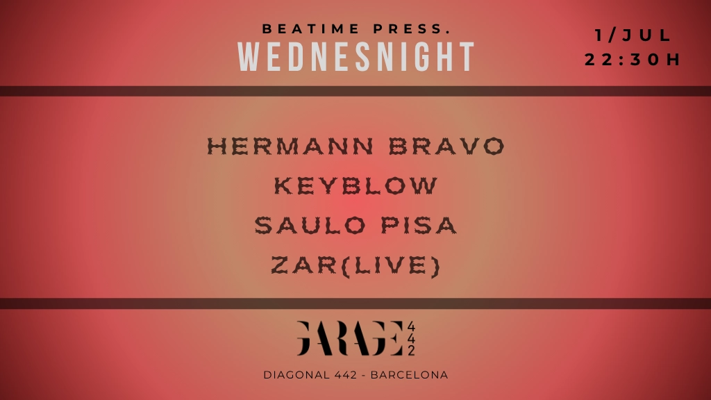 Wednesnight with Hermann Bravo, Keyblow, Saulo Pisa, Zar(live)