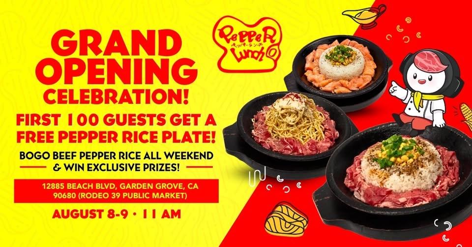 Pepper Lunch Rodeo 39 Grand Opening