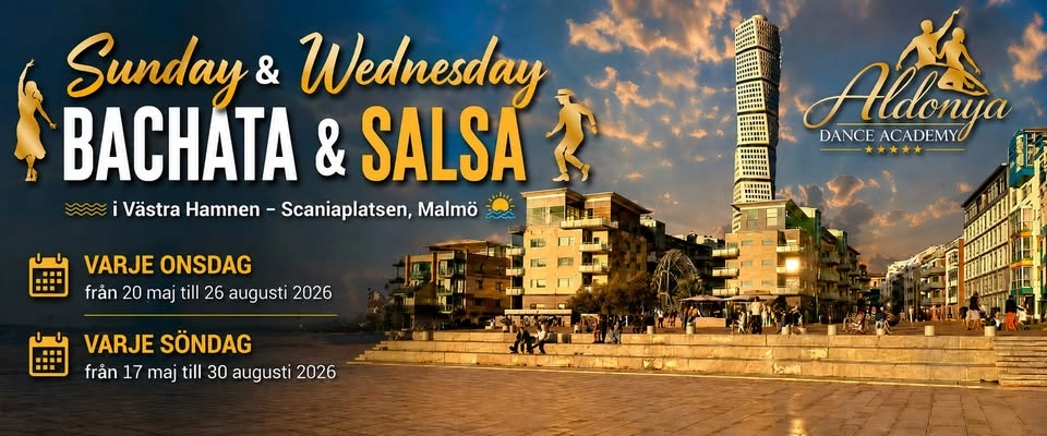 ★Bachata & salsa social dans • bachata workshops • varje onsdag & söndag • Scaniaplatsen • Aldonya★
