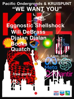 Pacific Ondergronds & KRUISPUNT free party #3 at Oedipus Brouwerij