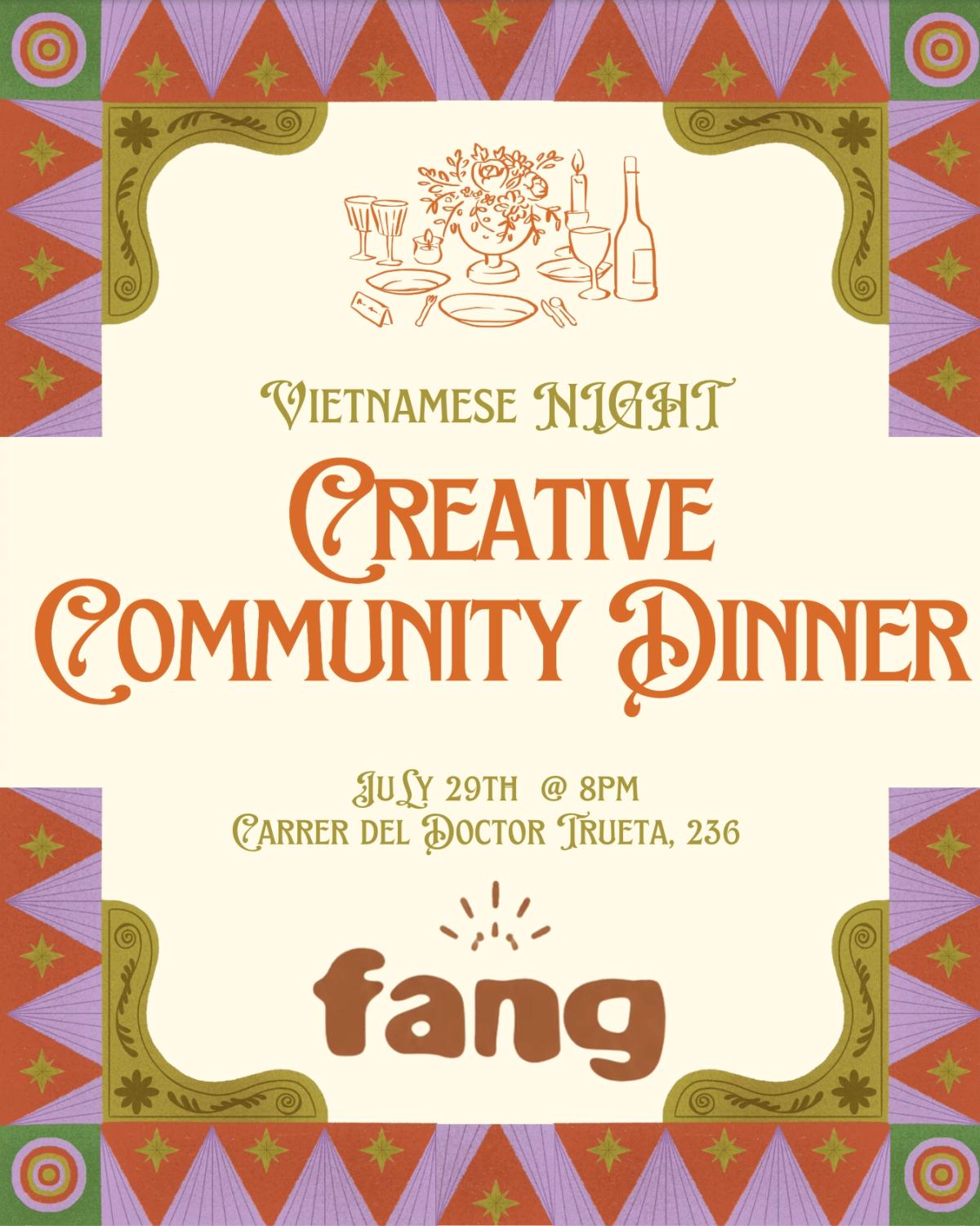 Community Dinner 🆅🅸🅴🆃🅽🅰🅼🅴🆂🅴 🅽🅸🅶🅷🆃
