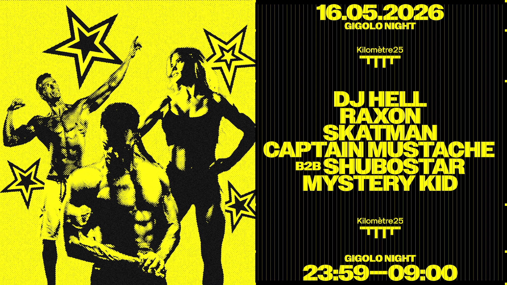 GIGOLO NIGHT: DJ Hell, Raxon, Skatman, Captain Mustache