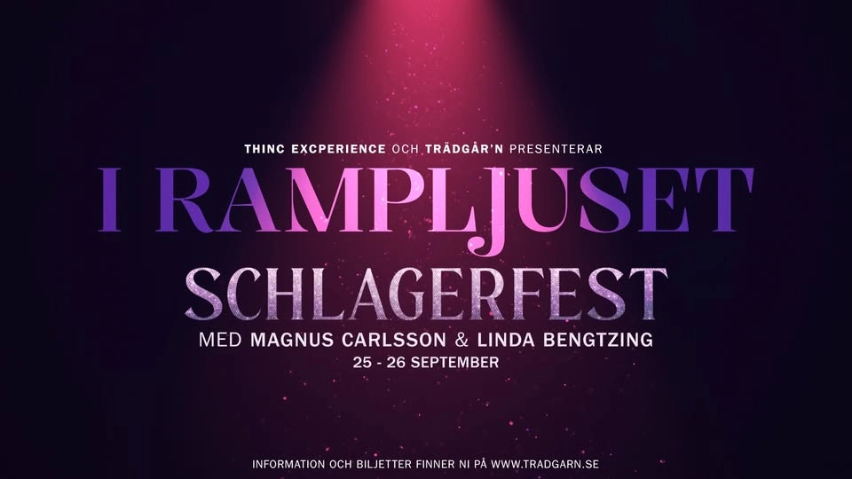 I RAMPLJUSET MED MAGNUS & LINDA - 26 SEPTEMBER - TRÄDGÅR'N