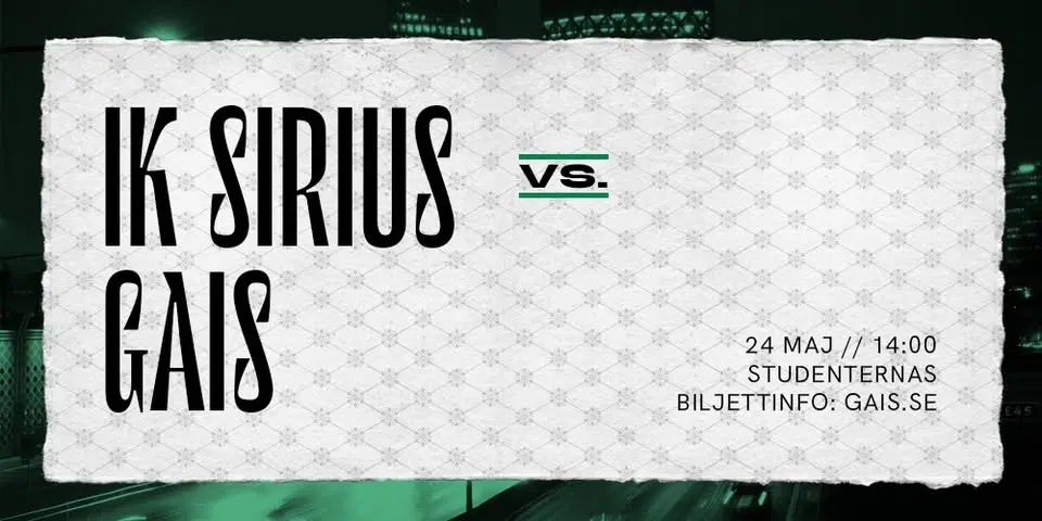 IK Sirius - GAIS i Allsvenskan