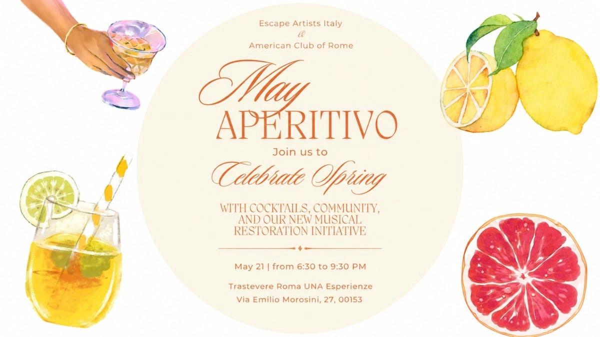 May Aperitivo by Escape Artists at UNA