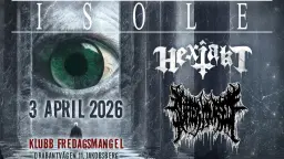 Isole + Hexjakt + Suffer Yourself Live @Klubb Fredagsmangel