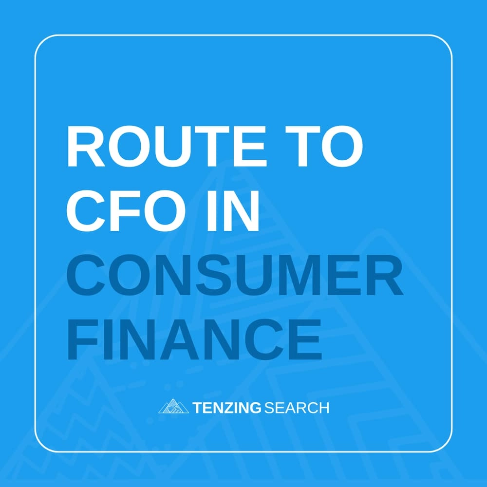 Route to CFO in Consumer Finance