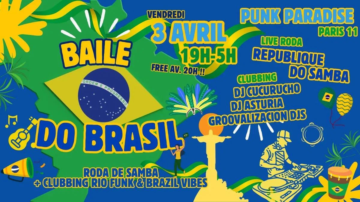 Baile do Brasil #9 - live roda samba + Djs 100% Brazil vibes