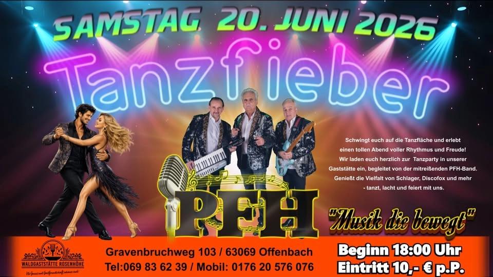 "Tanzfieber" in der Waldgaststätte Rosenhöhe
