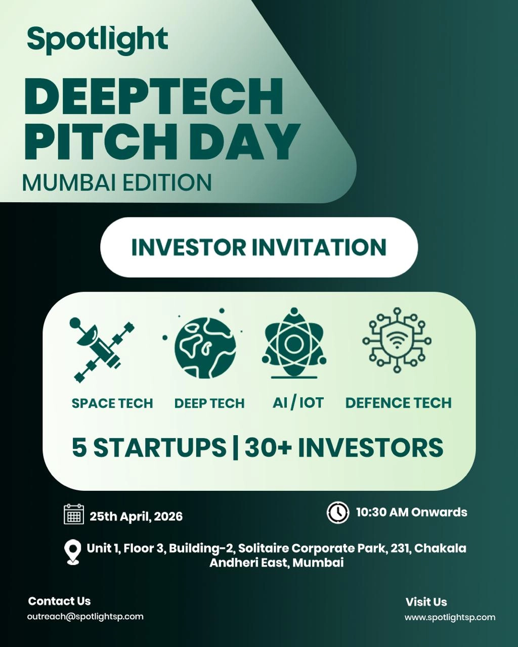 Spotlight's DeepTech Pitch Day