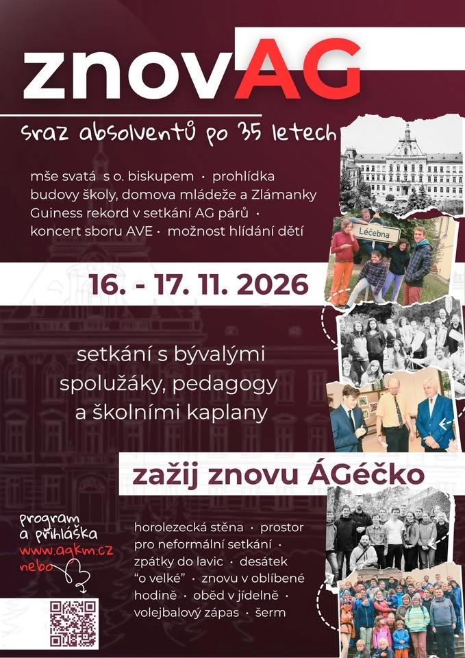 znovAG: sraz absolventů - 35 let školy