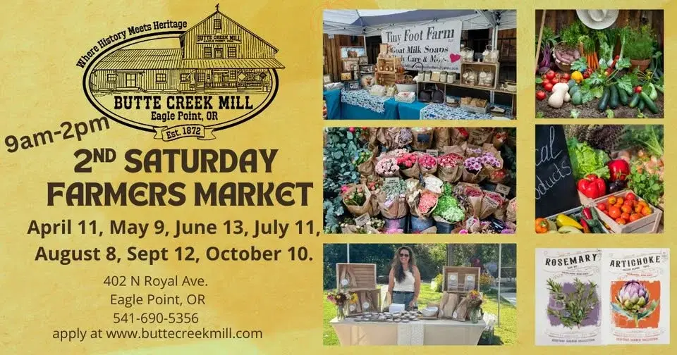 The Butte Creek Mill’s 2nd Saturday Farmers market