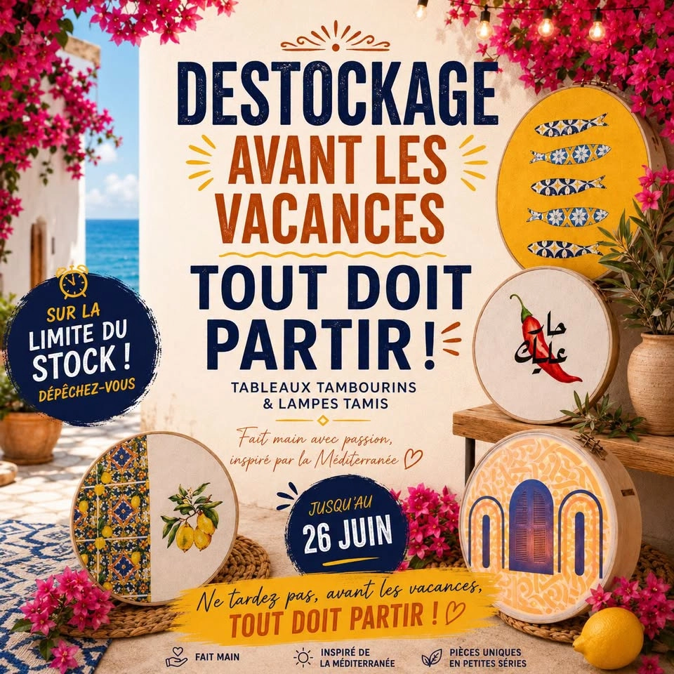 🚨 promo Destockage avant les vacances 🚨