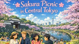 đž Sakura Picnic in Central Tokyo đž Kitanomaru Park ⥠Chidorigafuchi