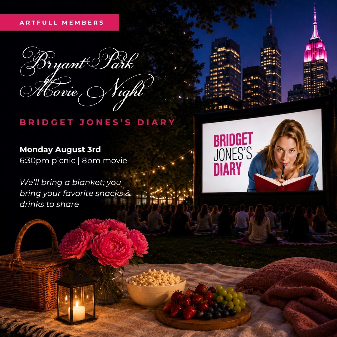 Art-full Member Movie Night: Bridget Jones's Diary at Bryant Park