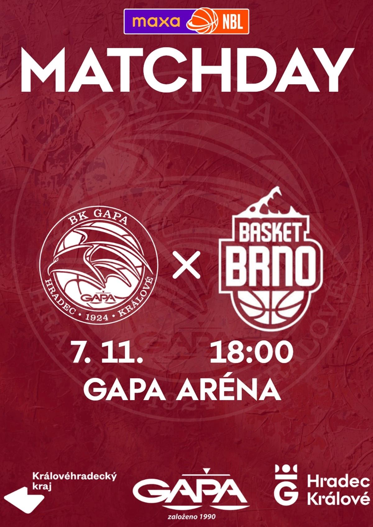 11.kolo MAXA NBL BK GAPA Hradec Králové x PUMPA Basket Brno