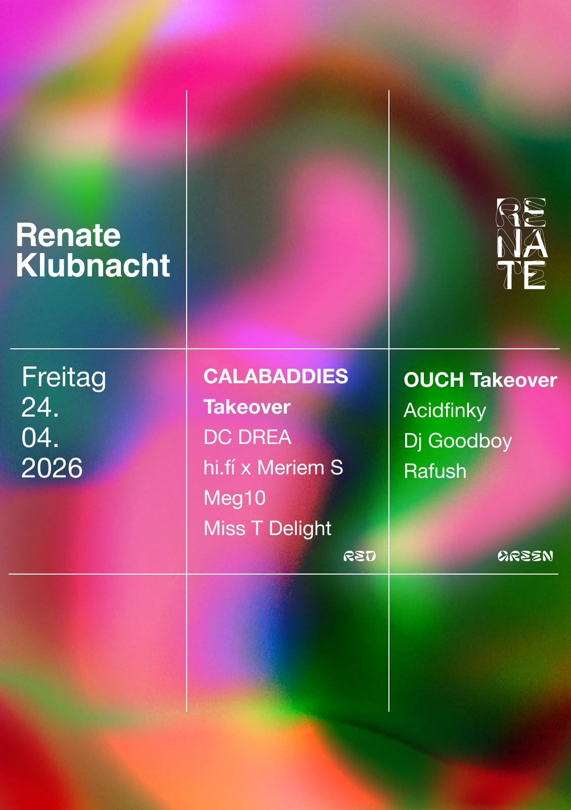 Renate Klubnacht with CALABADDIES & Ouch