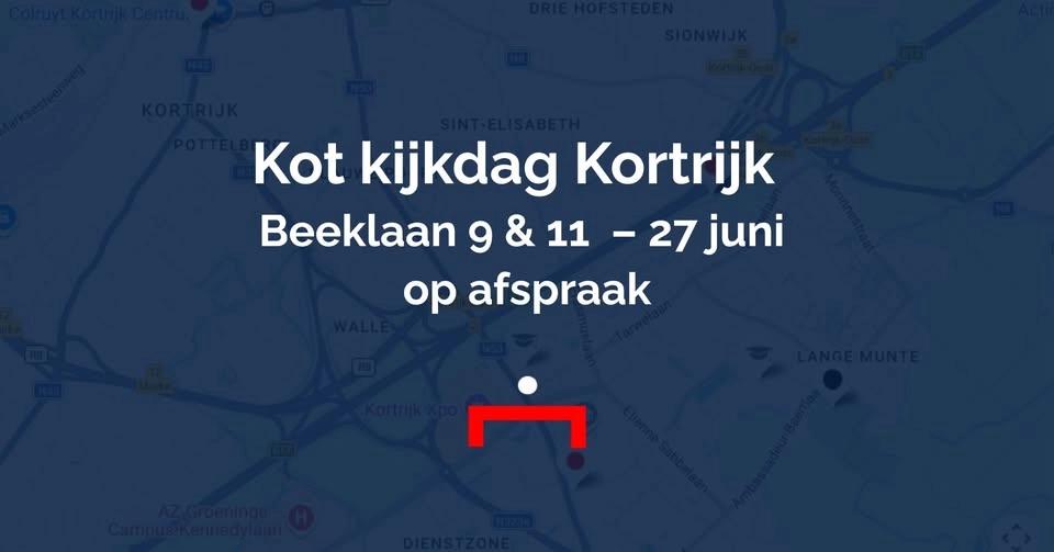 Kot Kijkdag Kortrijk - Beeklaan 9 & 11 op 27 juni '26 - Enkel op afspraak