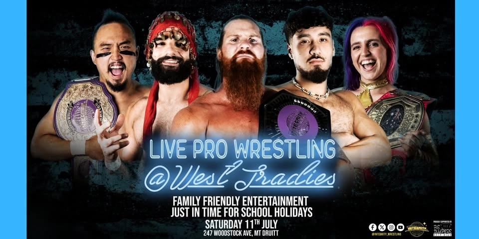 LIVE PRO WRESTLING FROM THE WEST TRADIES 3 -" COME ONE FEEL THE NOISE"