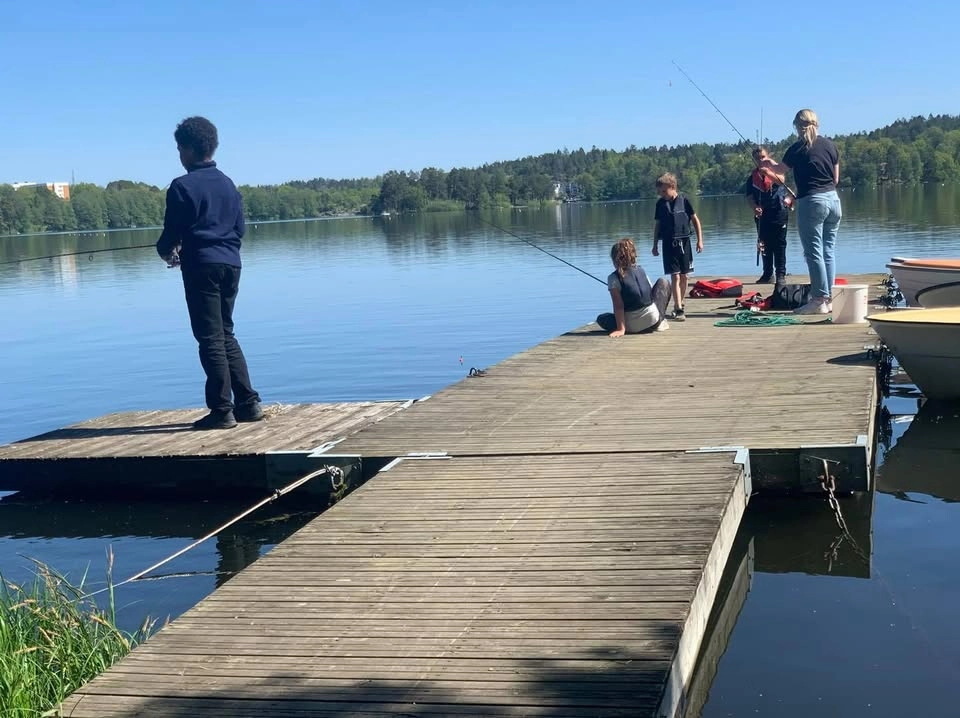 Morsdagsfiske i Magelungen